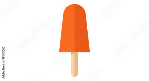Orange Ice Cream on Stick.