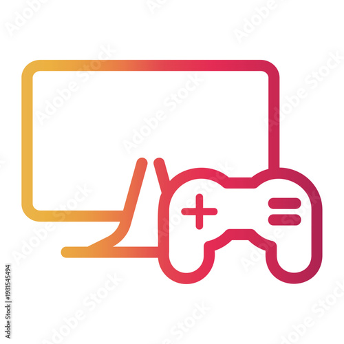 competition Line Gradient Icon