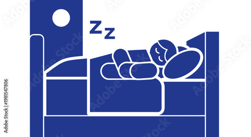 Person Sleeping in a Bed 1.