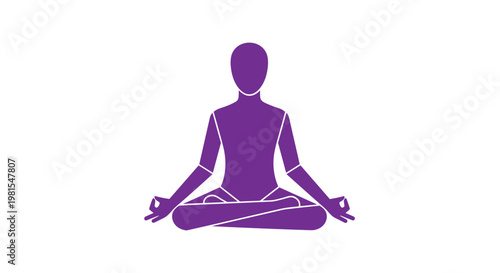 Person Sitting in Lotus Position.