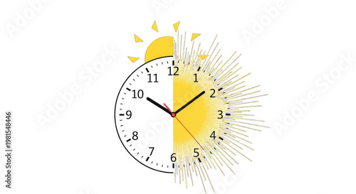 Clock Divided: Sunrise to Sunset, Time Passing, Day Cycle