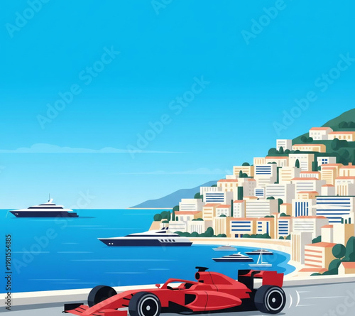 A cruise ship and luxury yacht sail through the turquoise Mediterranean sea near a historic Croatian coastal town and harbor nestled within a beautiful island bay