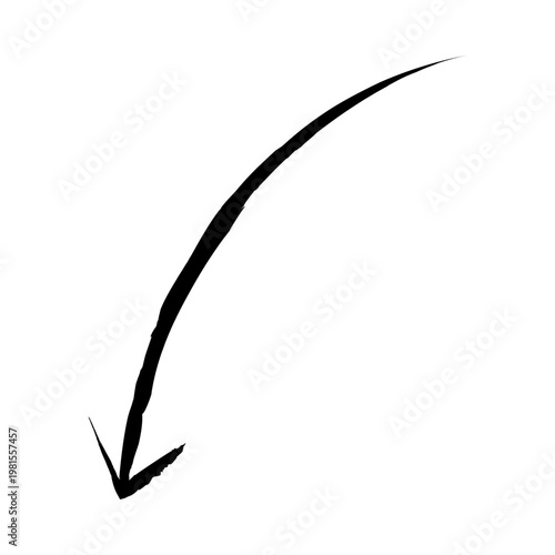 Hand Drawn Doodle Emphasis Arrow
