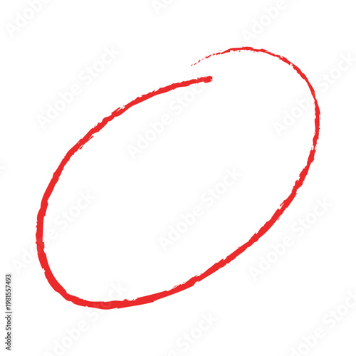 Red Circle Marker Highlight Stroke