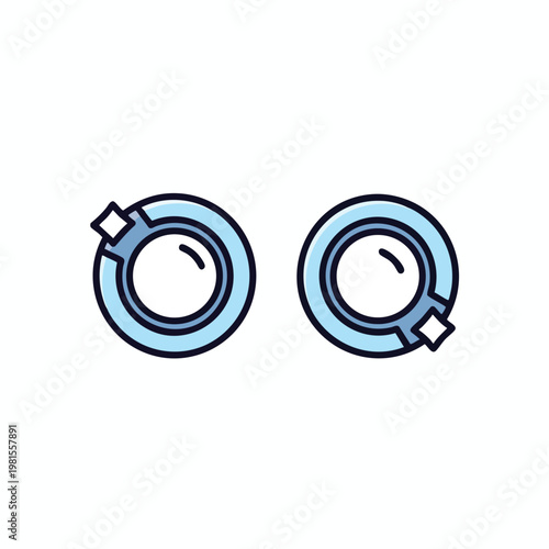 Modern Illustration of Mechanical Stopwatches for Time Measurement and Precision Timing