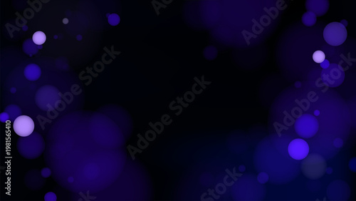 Abstract purple bokeh light desktop wallpaper vector