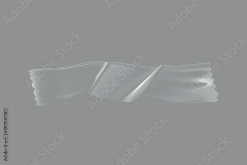 Transparent candy wrapper, tape element vector