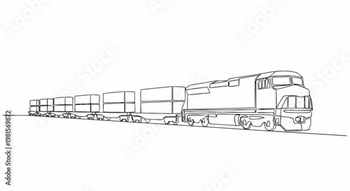 train isolated on white background