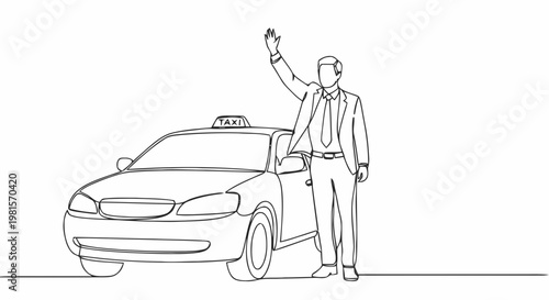 man and car