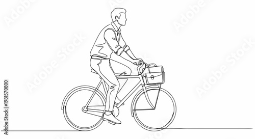 silhouette of a man riding a bike