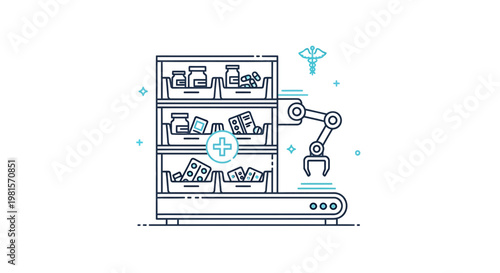 Robotic Pharmacy Automation: Medicine Dispensing Machine with Robotic Arm