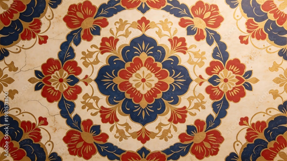 Fototapeta premium Floral patterned decorative design