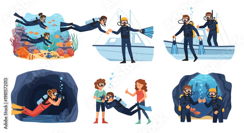 Scuba Diving Adventures: Underwater Exploration, Boat Trips, and Cave Dives