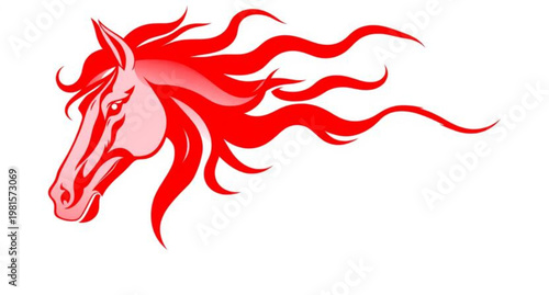 Abstract red paint splashes and white smoke vector illustration featuring tribal tattoo patterns and fire flame elements for a decorative floral art style design