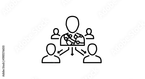 Centralized control of people, network connection, communication, leadership, management