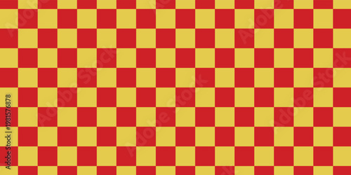 chess board pattern gold and red. seamless geometric pattern with triangles, red diamond checkerboard repeat pattern, replete image, design for fabric printing