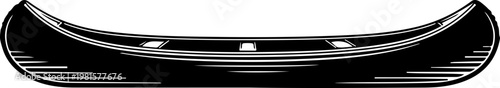 Vintage canoe Vector illustration