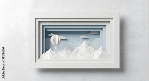 Minimalist white frame with abstract sculpture a study in ui ux design visual harmony