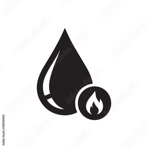 Oil Drop Line Icon in Minimal Outline Style for UI, App, and Branding Use