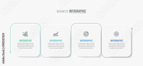 Timeline infographic template design. 3-4-5 option or step business infographics design. Can be used for process diagram, presentations, workflow, layout, flow chart, business, education, technology.