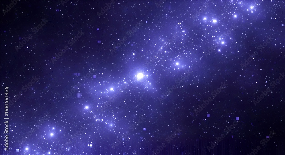 Fototapeta premium Starry Night Sky, Cosmic Nebula, Deep Space Galaxy, Universe Background