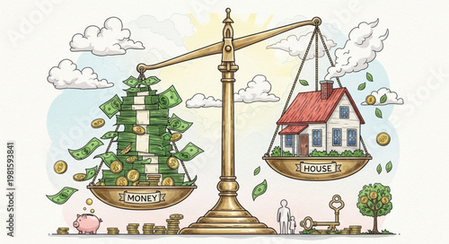 Money versus Home - A Balancing Act of Financial Priorities.