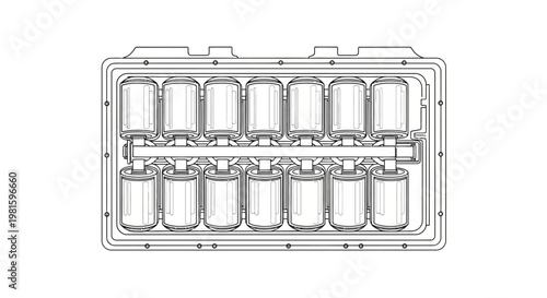 Cylinder engine block automotive part.