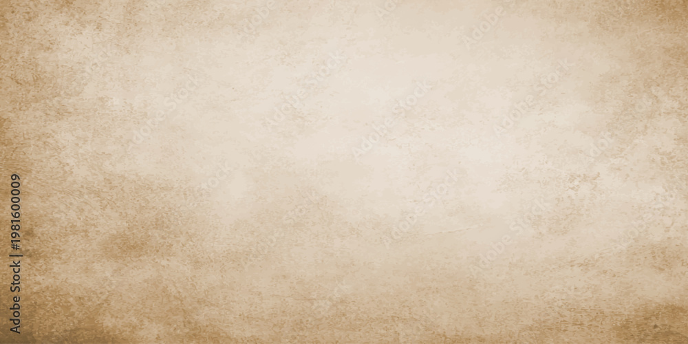 Fototapeta premium Antique parchment background featuring a stained brown grunge paper texture with an aged, vintage feel on a blank, worn retro page design