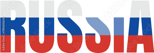 Russia country flag drawing vector illustration, patriotic graphic design representing the nation