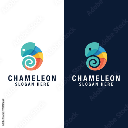 This chameleon logo captures the essence of adaptability and transformation, ideal for a brand that represents change and flexibility across various industries.