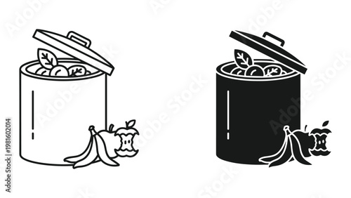 Canned fruit snack healthy food illustration