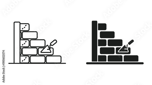 Stairs steps architecture design icon set