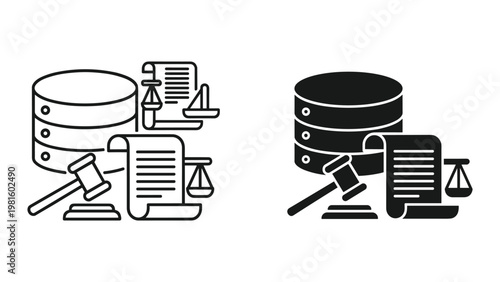 Reading magnifier book study research icon