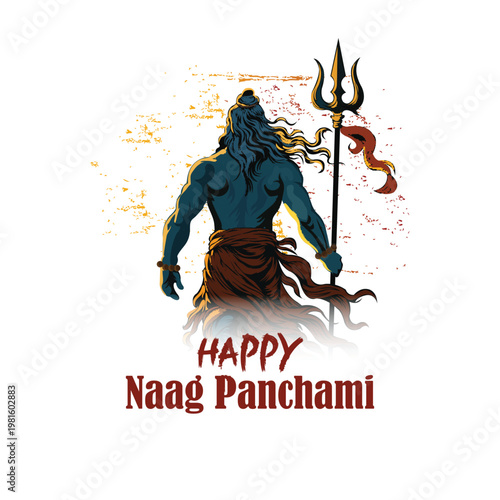 Happy nagpanchami indian festival design