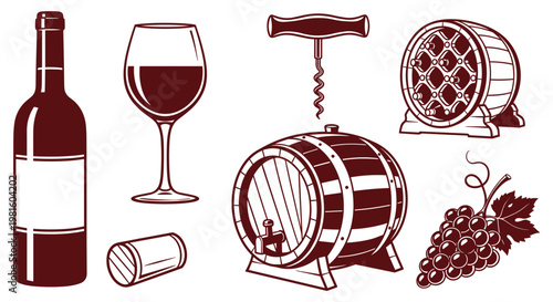 Wine Making Elements Collection