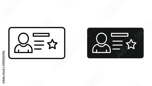Employment contract approval document set icon