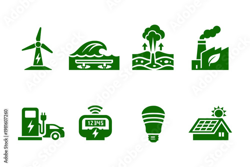 Renewable Energy Icons Collection