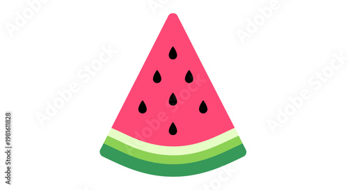 A slice of watermelon fruit.
