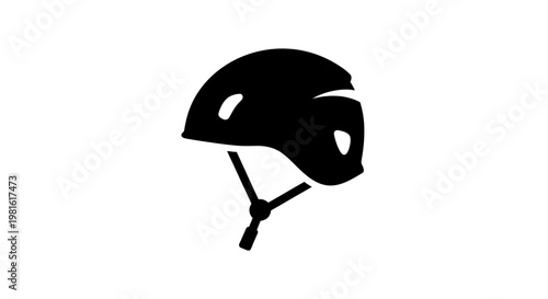 Black Bicycle Safety Helmet.