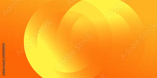 Minimal geometric background. Orange elements with fluid gradient. Dynamic shapes composition. Eps10 vector