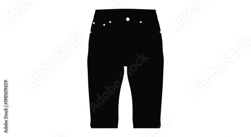 Black denim shorts presented in a stark minimalist silhouette high quality
