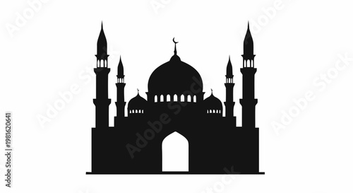 silhouette of mosque in istanbul