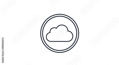 Cloud Storage Icon Design.