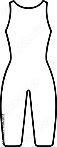 Sleek form fitting full body jumpsuit for versatile fashion and activity