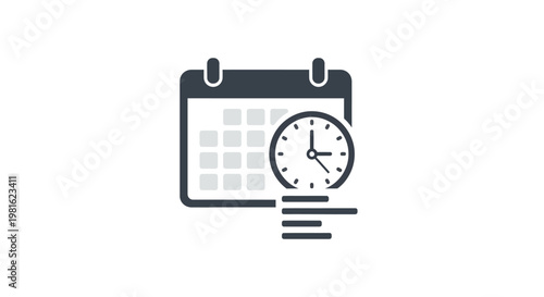 Calendar Clock Schedule Time Management.