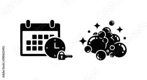 Calendar Key Time Management Concept.