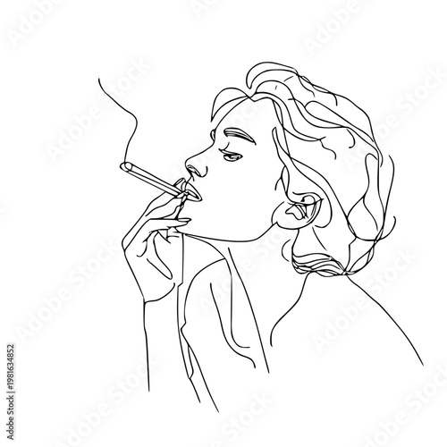 girl with a cigarette