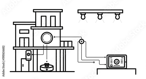 Automated Home System with Smart Control and Robotic Vacuum.