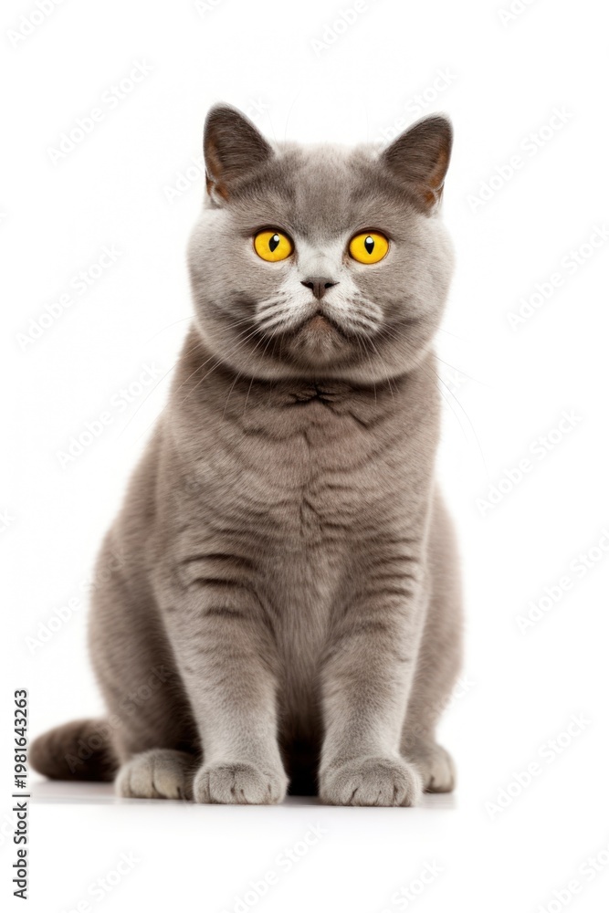 Fototapeta premium British shorthair cat animal mammal pet.