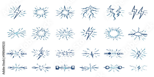 A set of vector snowflakes featuring frozen crystal designs and blue winter frost patterns for Christmas holiday ornaments and seasonal xmas ice decorations